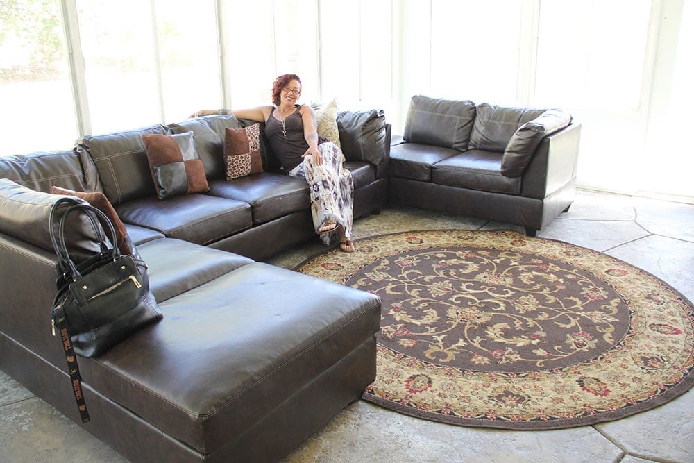 Design for Change living room sofa